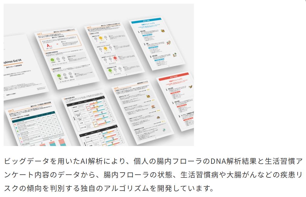 マイキンソープロ公式サイトの疾患リスク判定に関する解説
